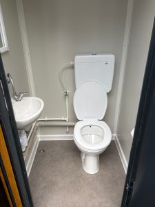 Toilet unit van de binnenkant