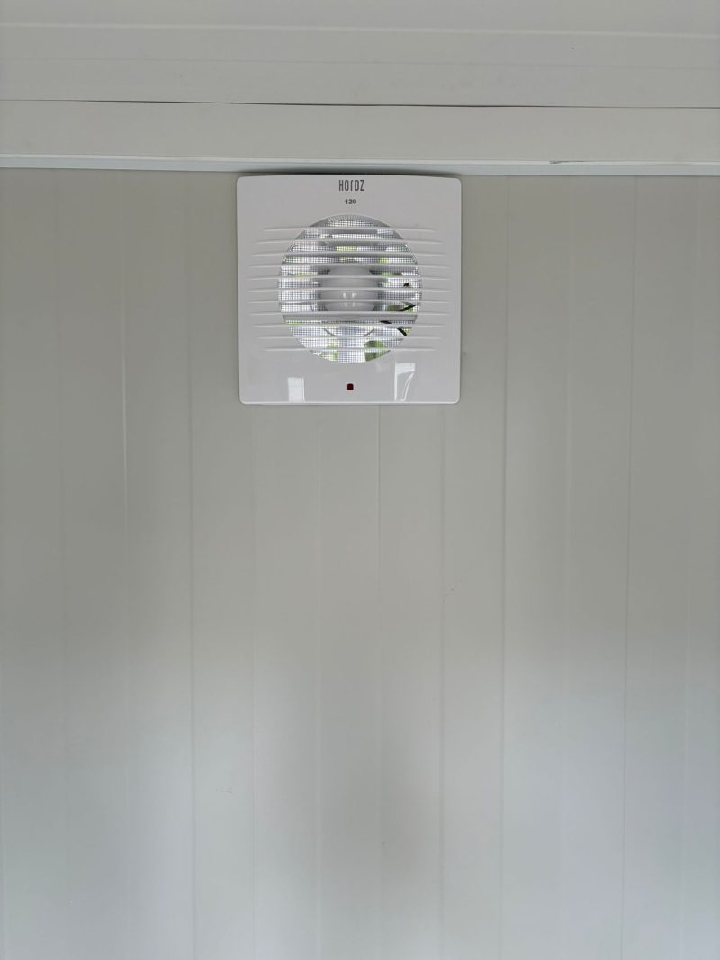 Toilet unit campingwood ventilatie