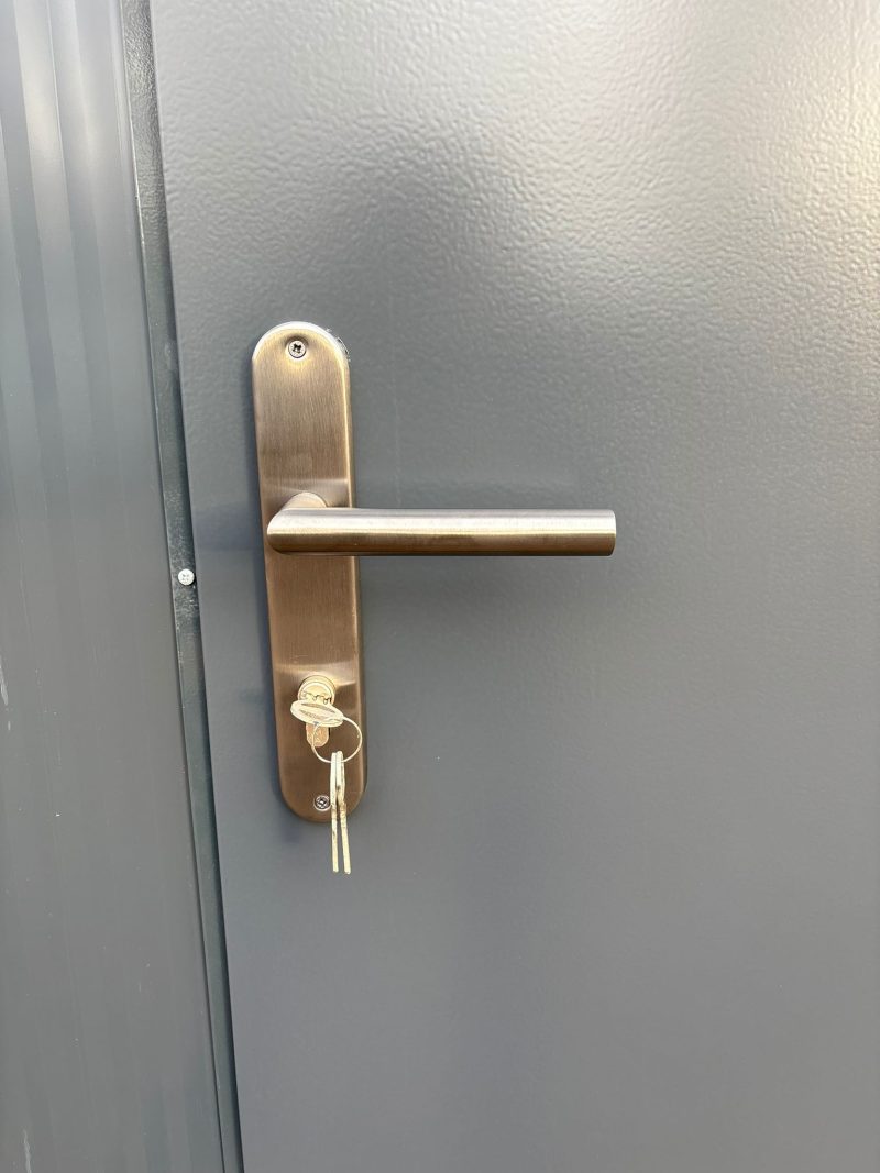 Deurklink toilet en douche unit