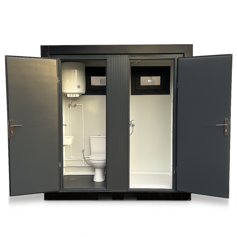 Toilet + douche unit voorzijde