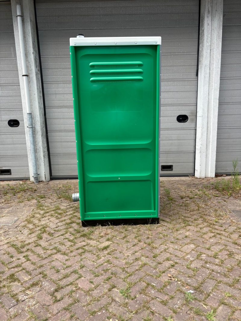 Dixie toilet met afvoer zijkant