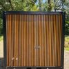 Achterzijde mobiele sanitaire badkamer unit