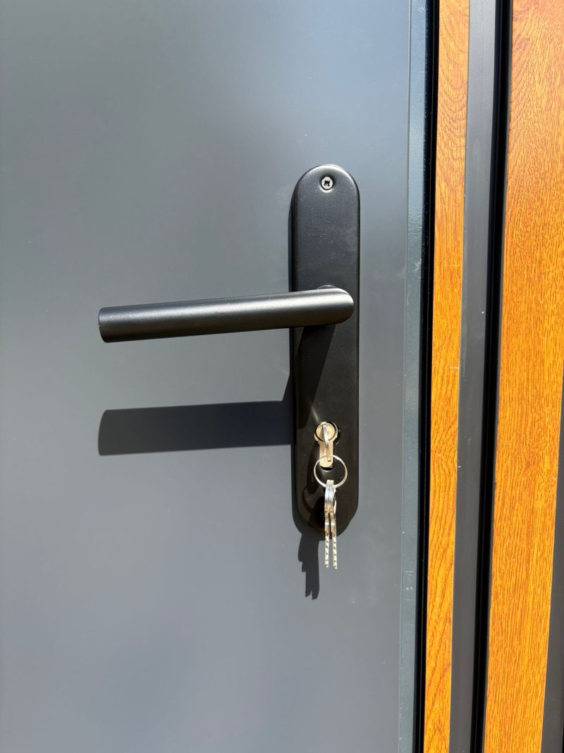 Deurklink single badkamer unit