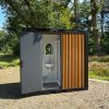Buitenzijde single mobiele badkamer unit