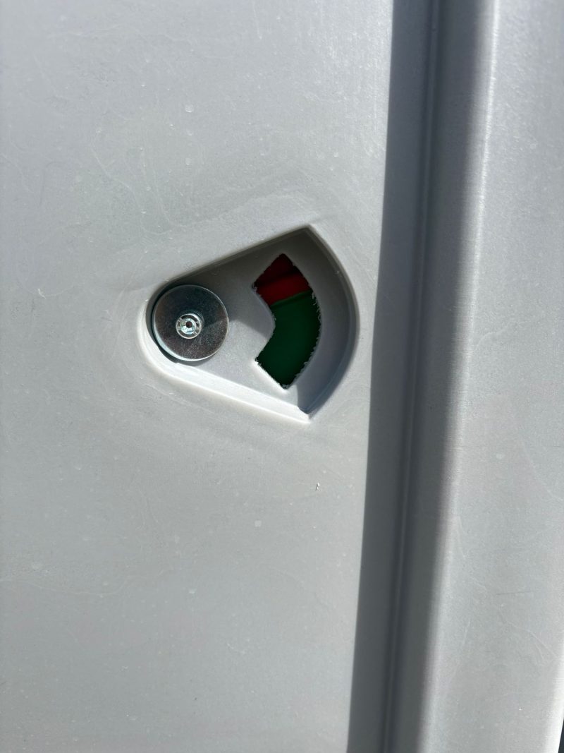 Slot rood,groen dixi toilet