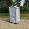 Voorzijde dixi toilet grijs