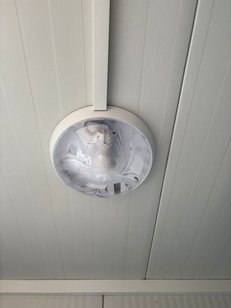 Verlichting douche unit met omkleedruimte