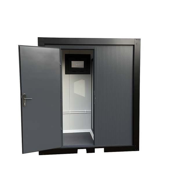 Douche unit met omkleedruimte