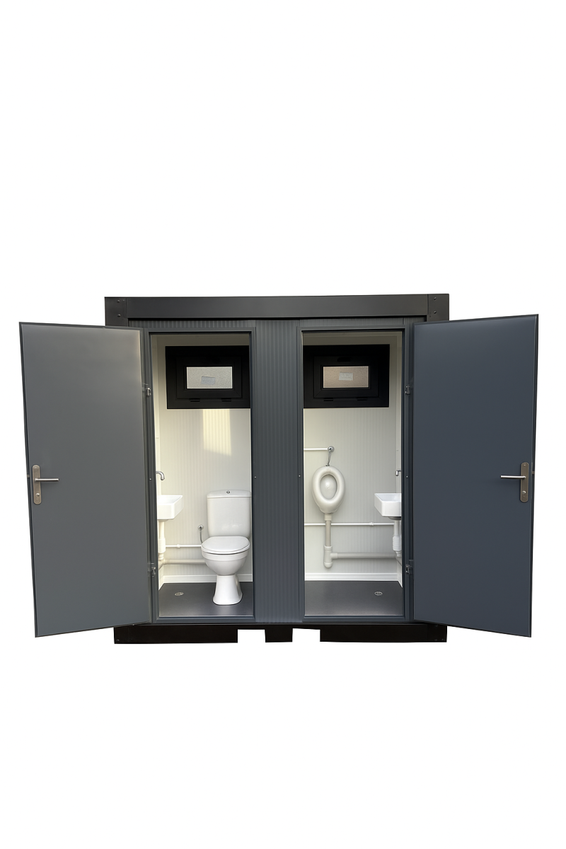toilet + urinoir unit vooraanzicht