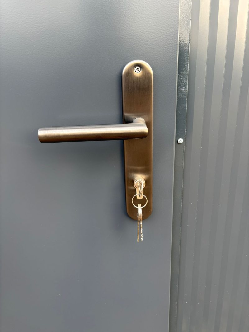 Deurklink dubbel toilet unit