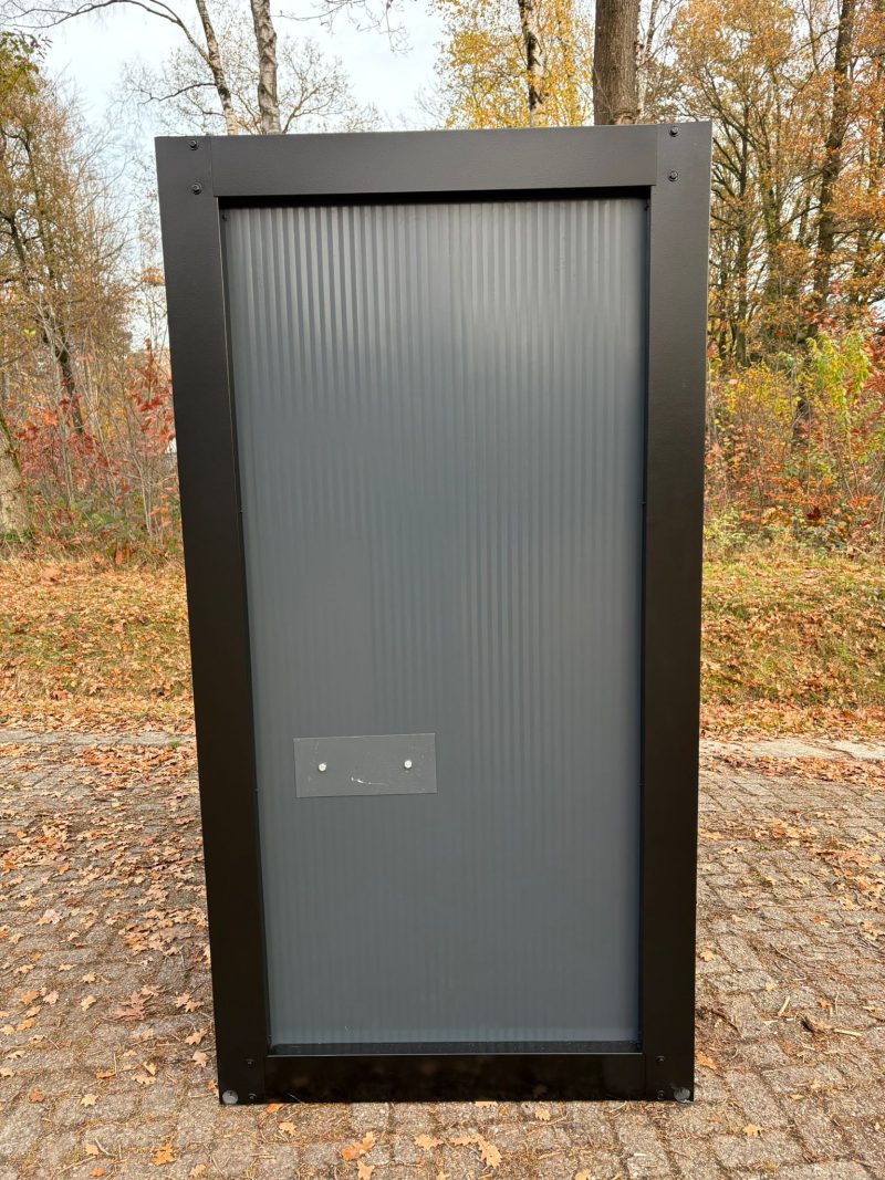 Zijkant glad dubbel toilet unit