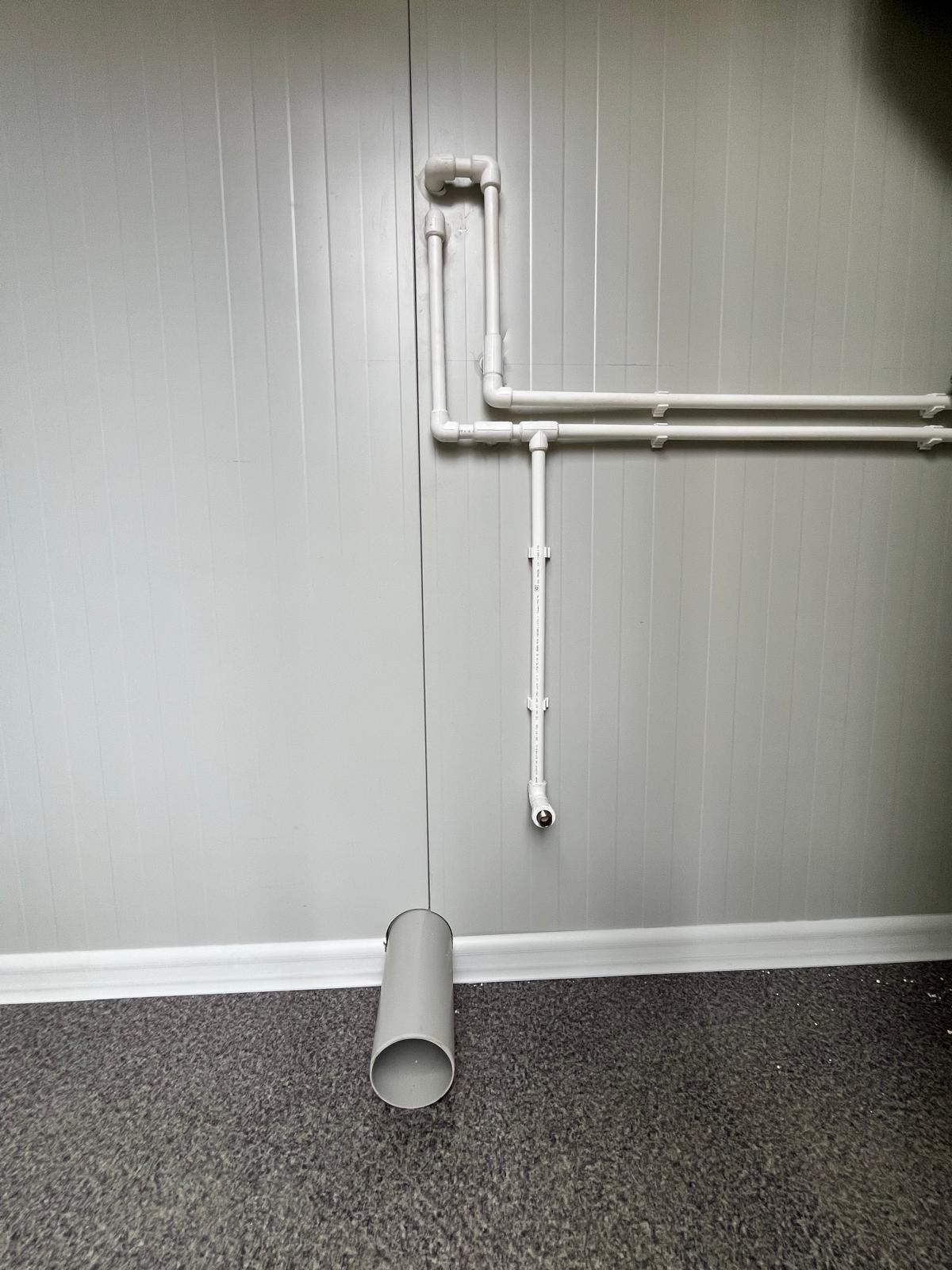 Aansluitingen technische ruimte