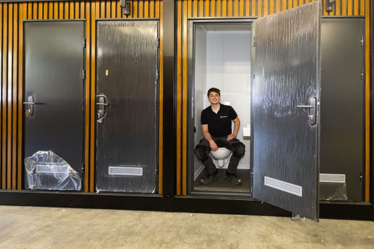 Prefab privé sanitair dat ziet goed