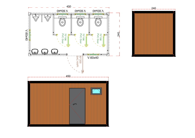 Plattegrond indeling 240×450
